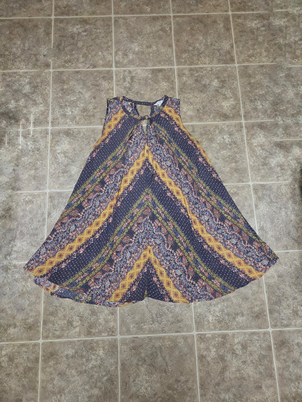 Umgee Boho Dress A-line Swing Country Cottage